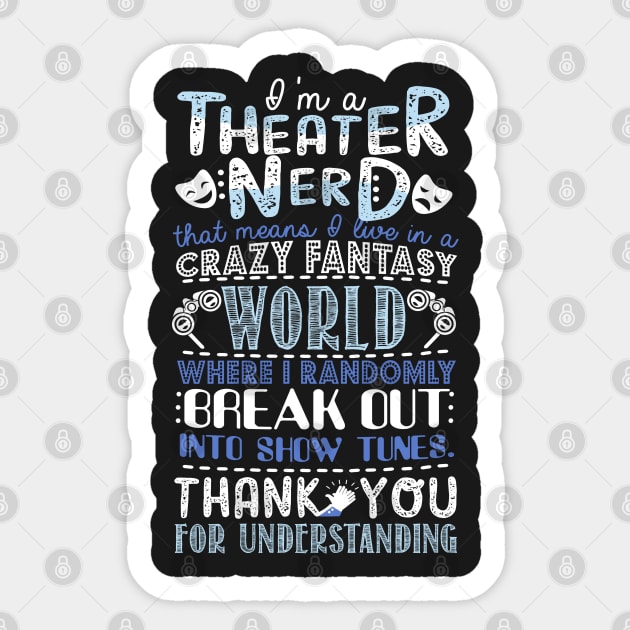 Theater Nerd Sticker by KsuAnn